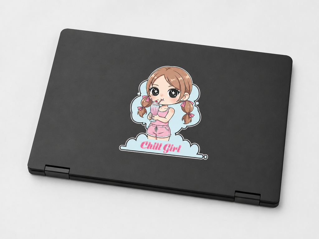 Chibi Chill Girl Sticker
