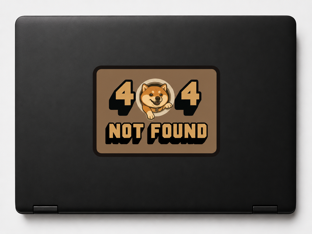 404 Not Found Sticker