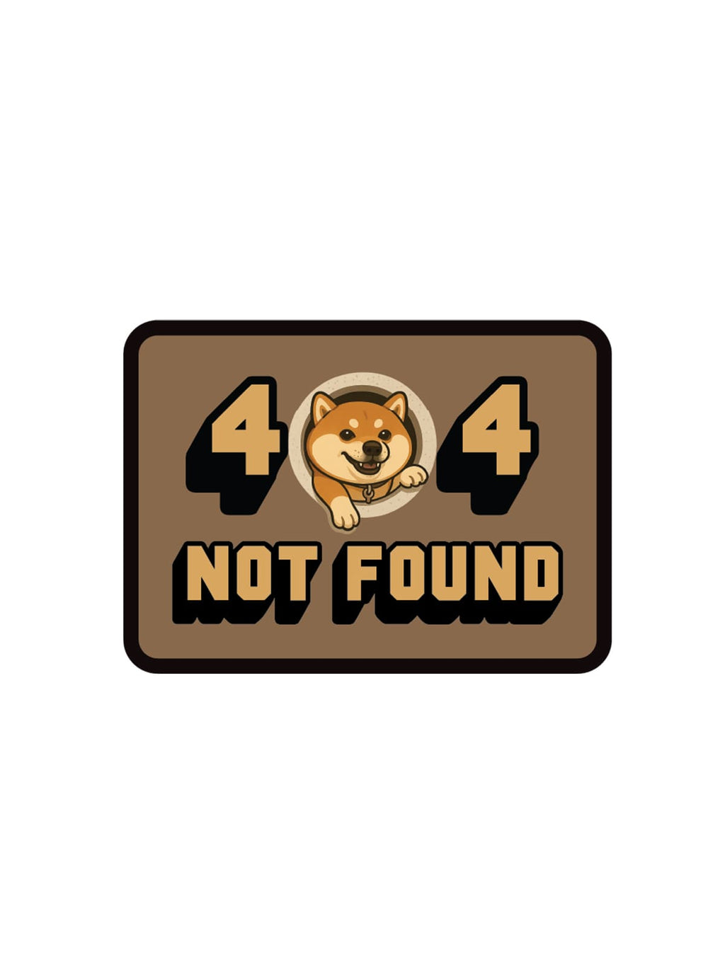 404 Not Found Sticker