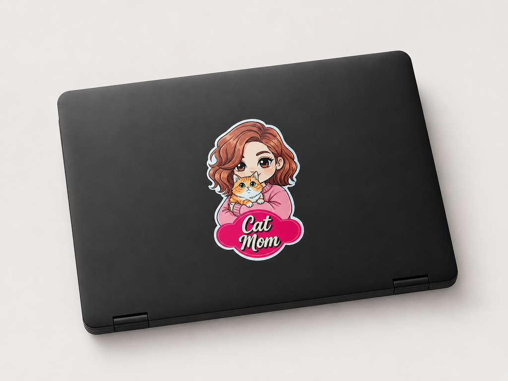 Cat Mom Sticker