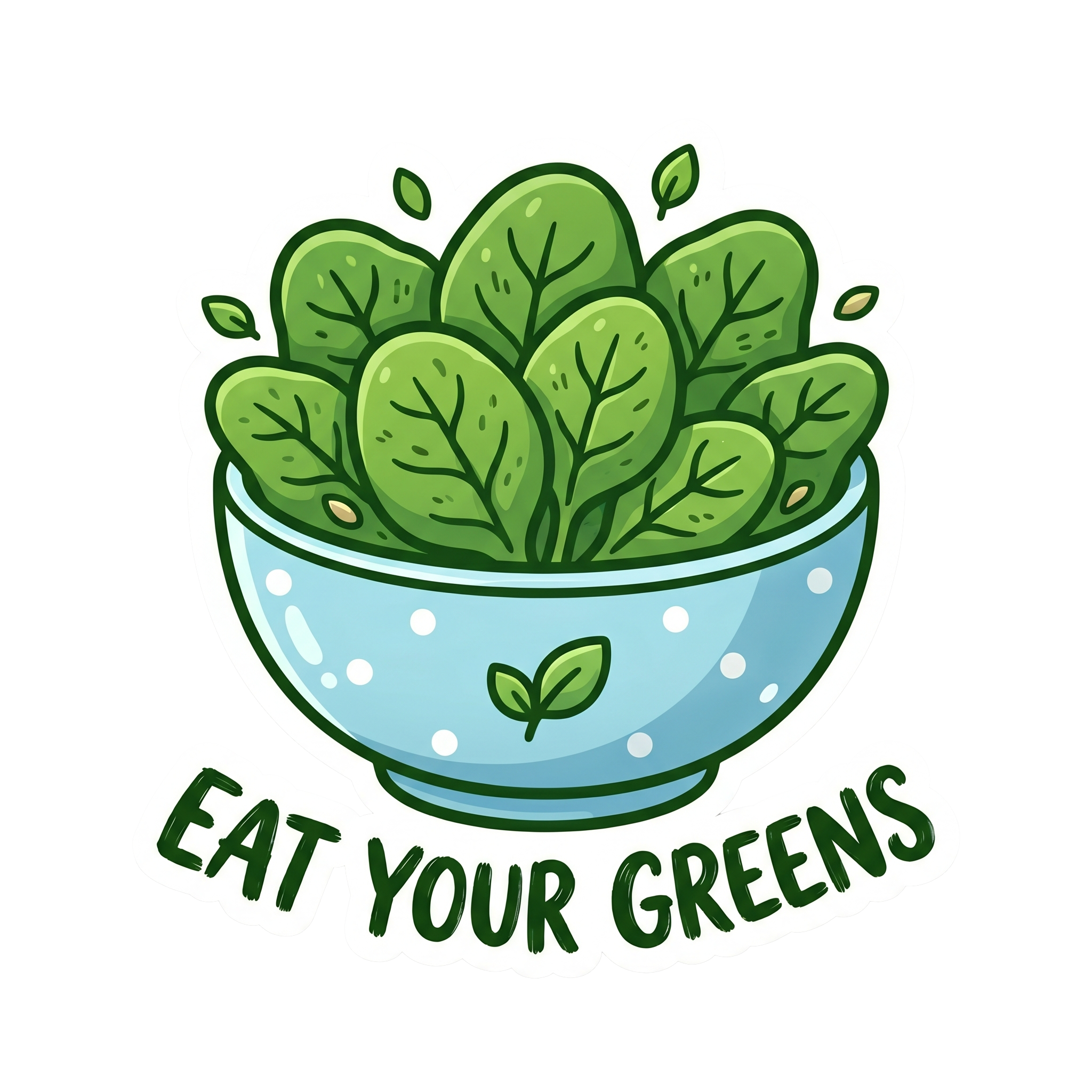 Cute Greens Sticker