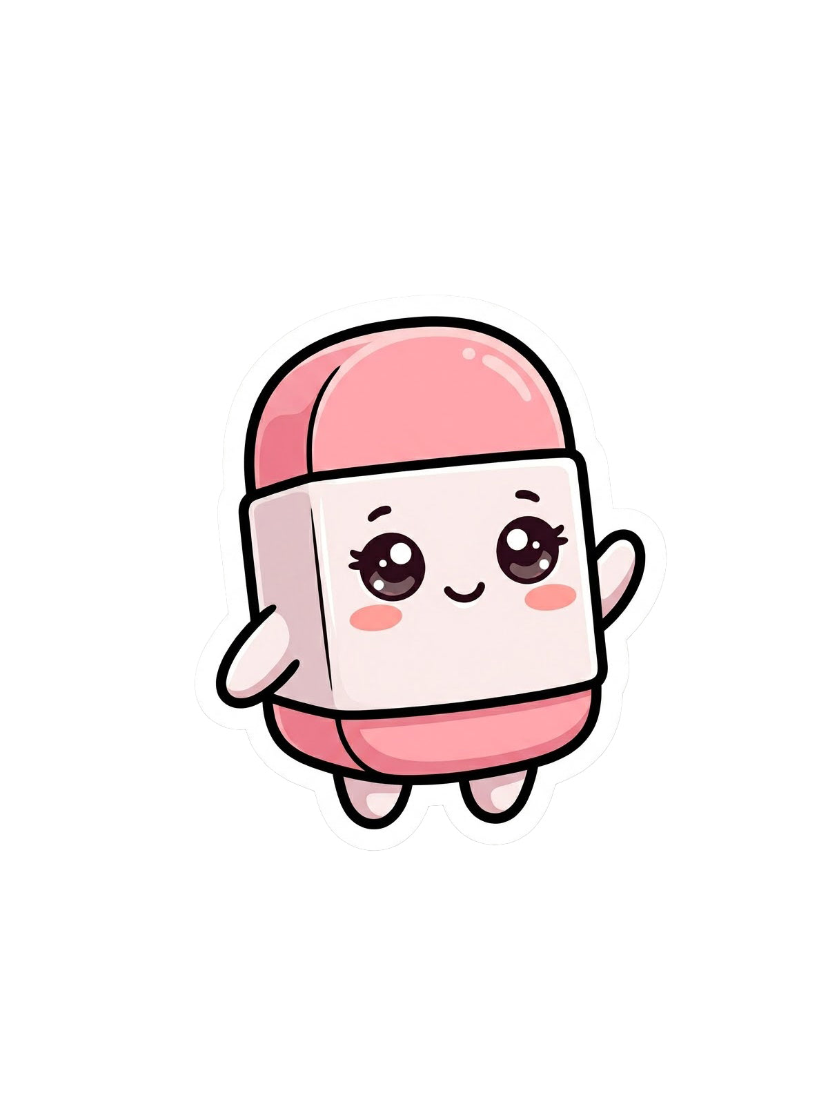 Kawaii Eraser Sticker