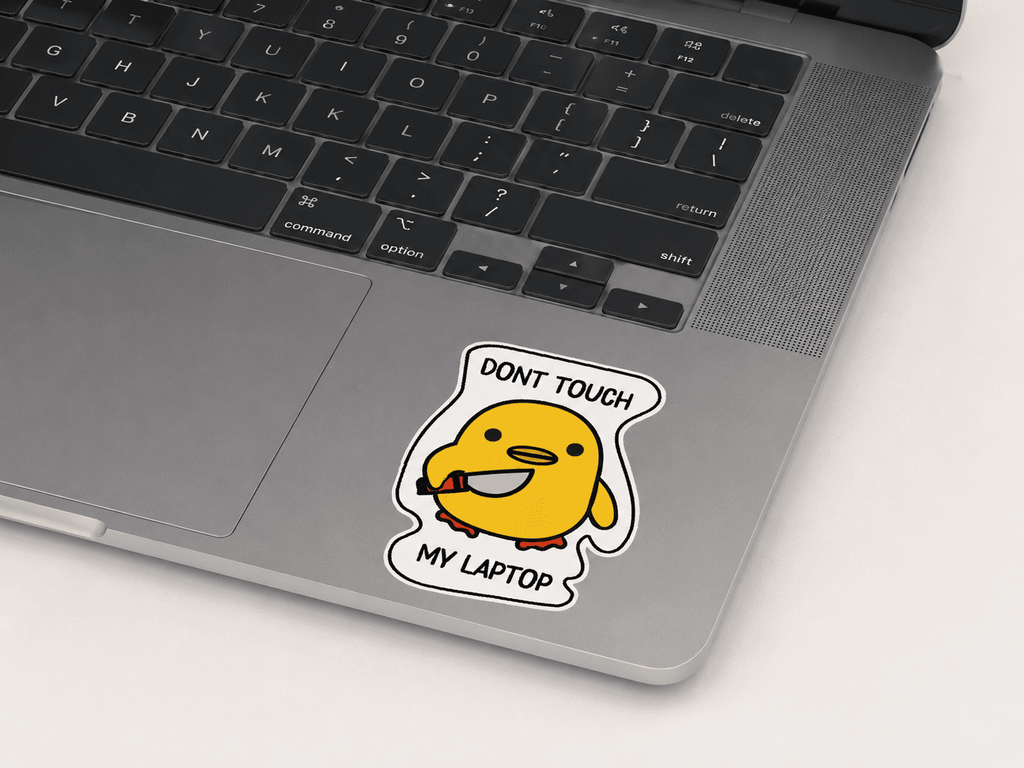 Don't touch my laptop Sticker