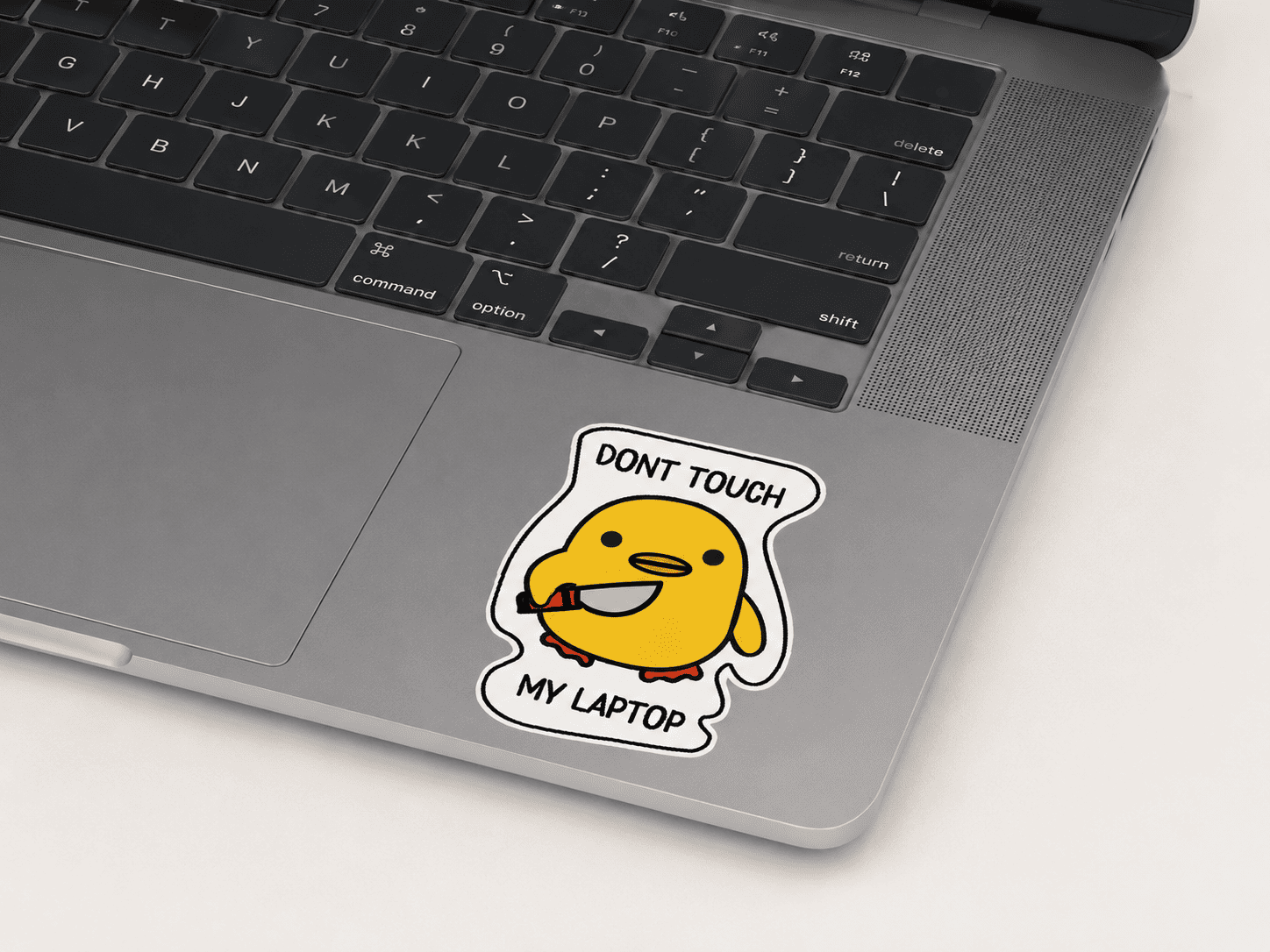 Don't touch my laptop Sticker