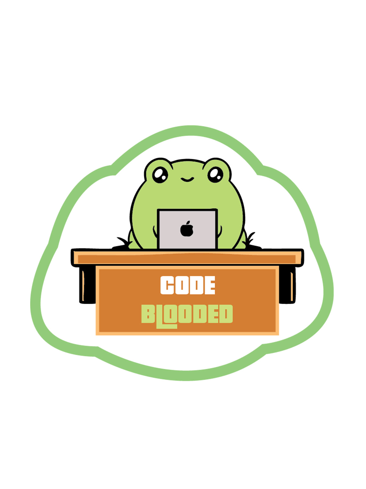 Coding Frog Sticker