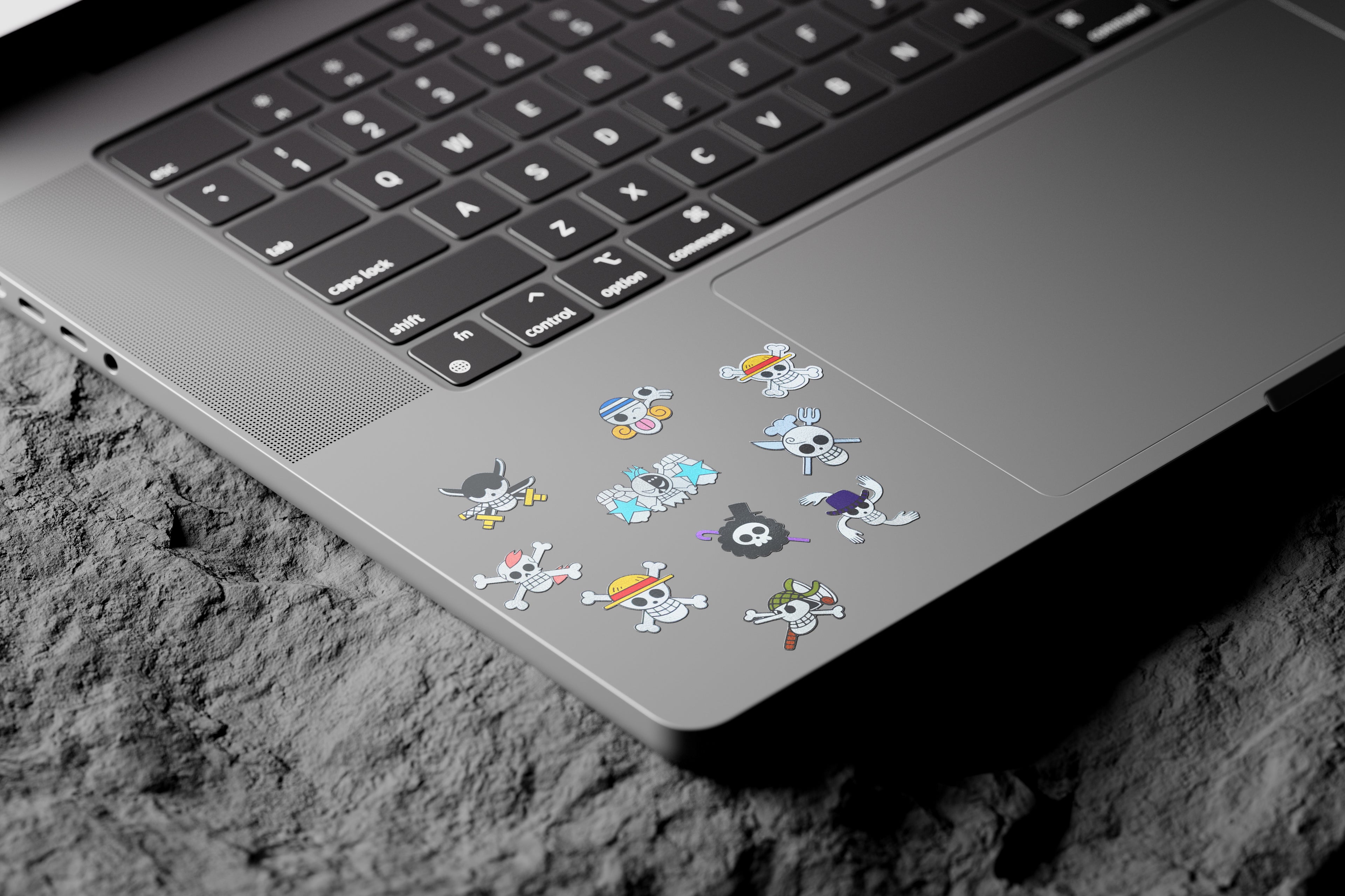 One Piece Jolly Roger Stickers - 9 Pcs