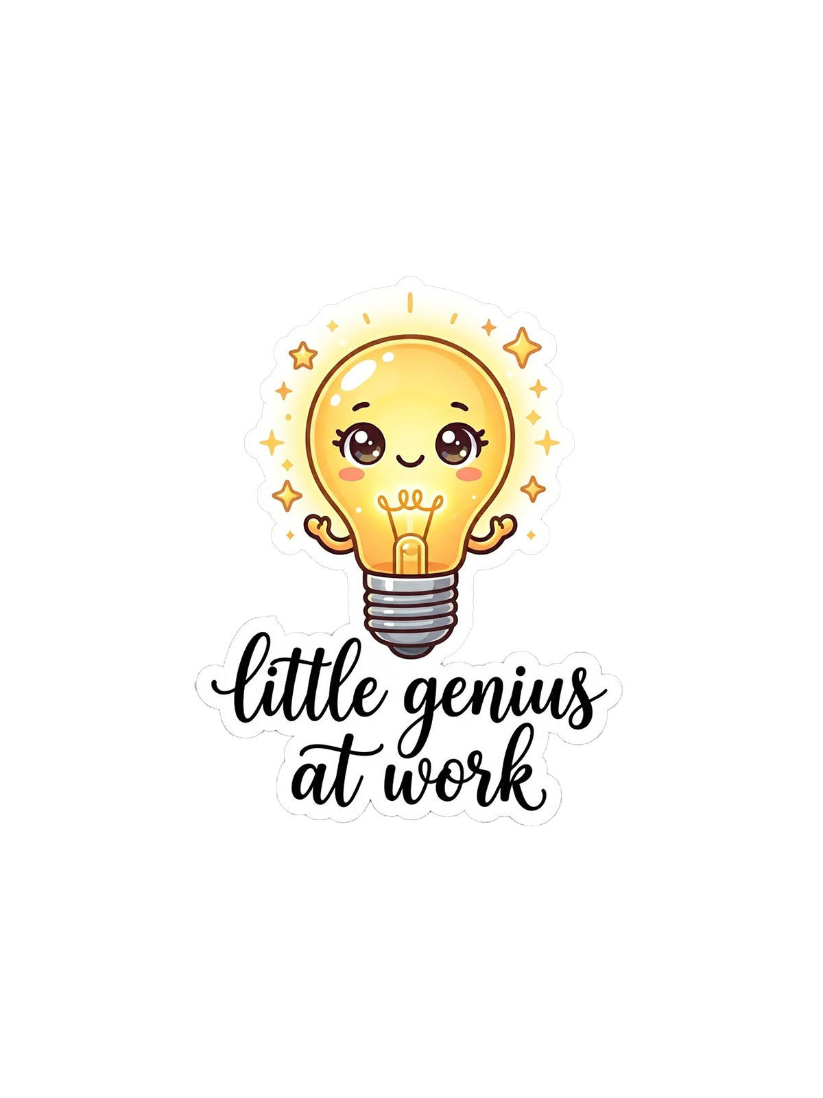 Cute Light Bulb Sticker