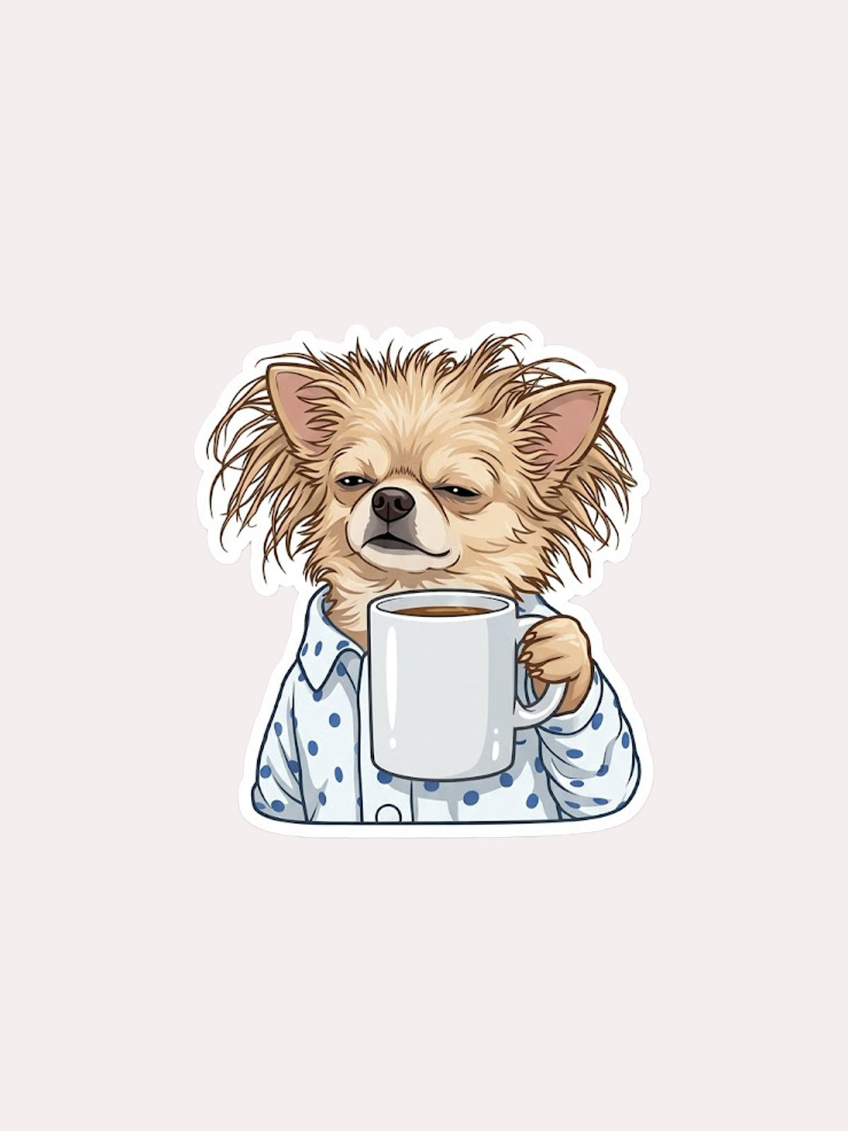 Sleepy Dog Sticker