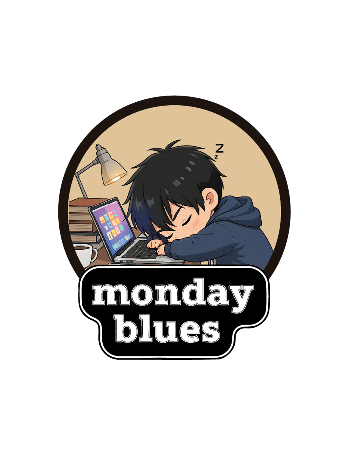 Monday Blues Sticker