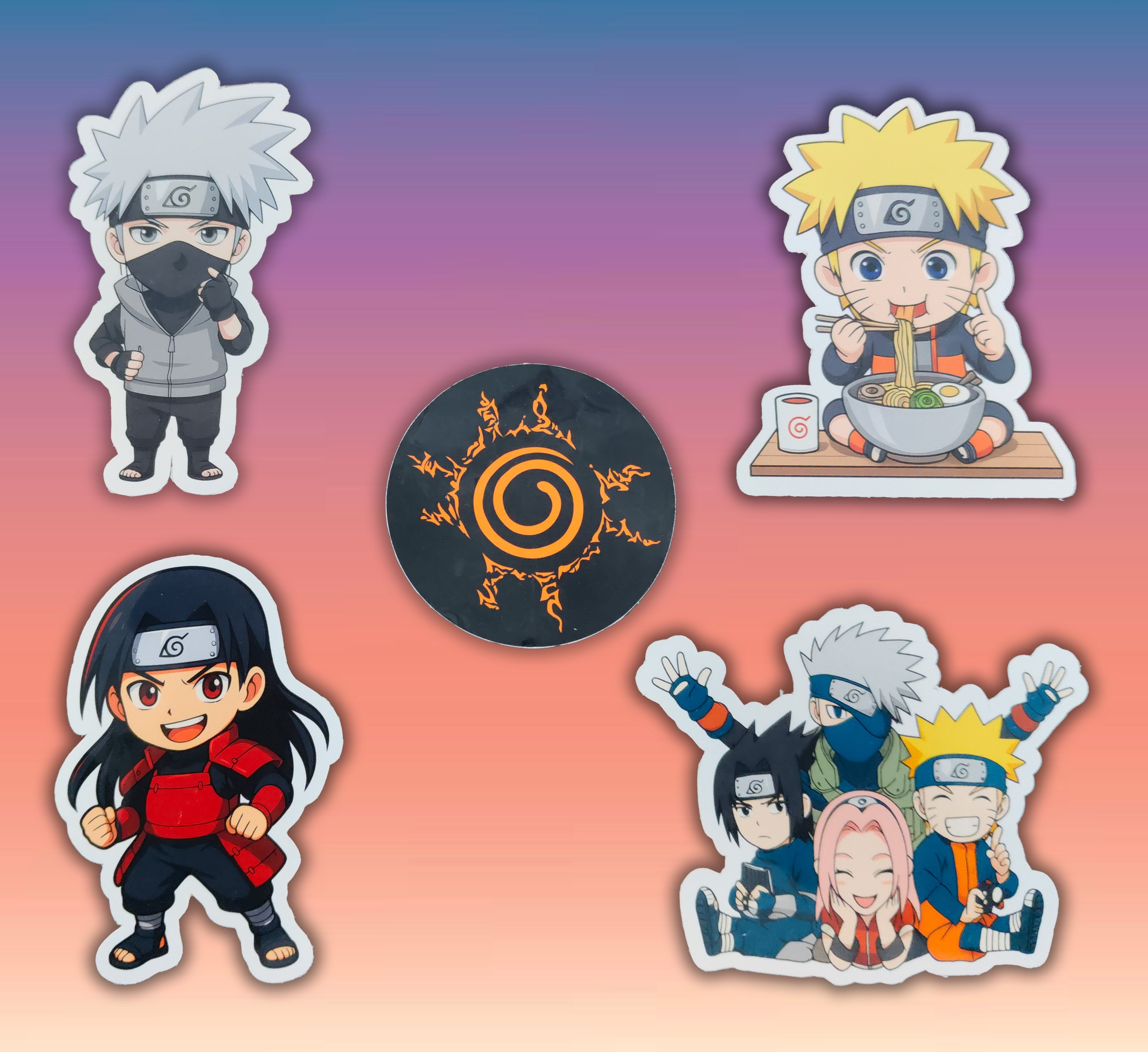 Naruto Stickers - 5 Pcs