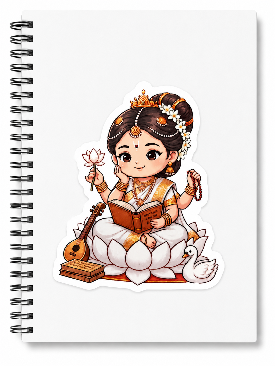 Goddess Saraswati Sticker