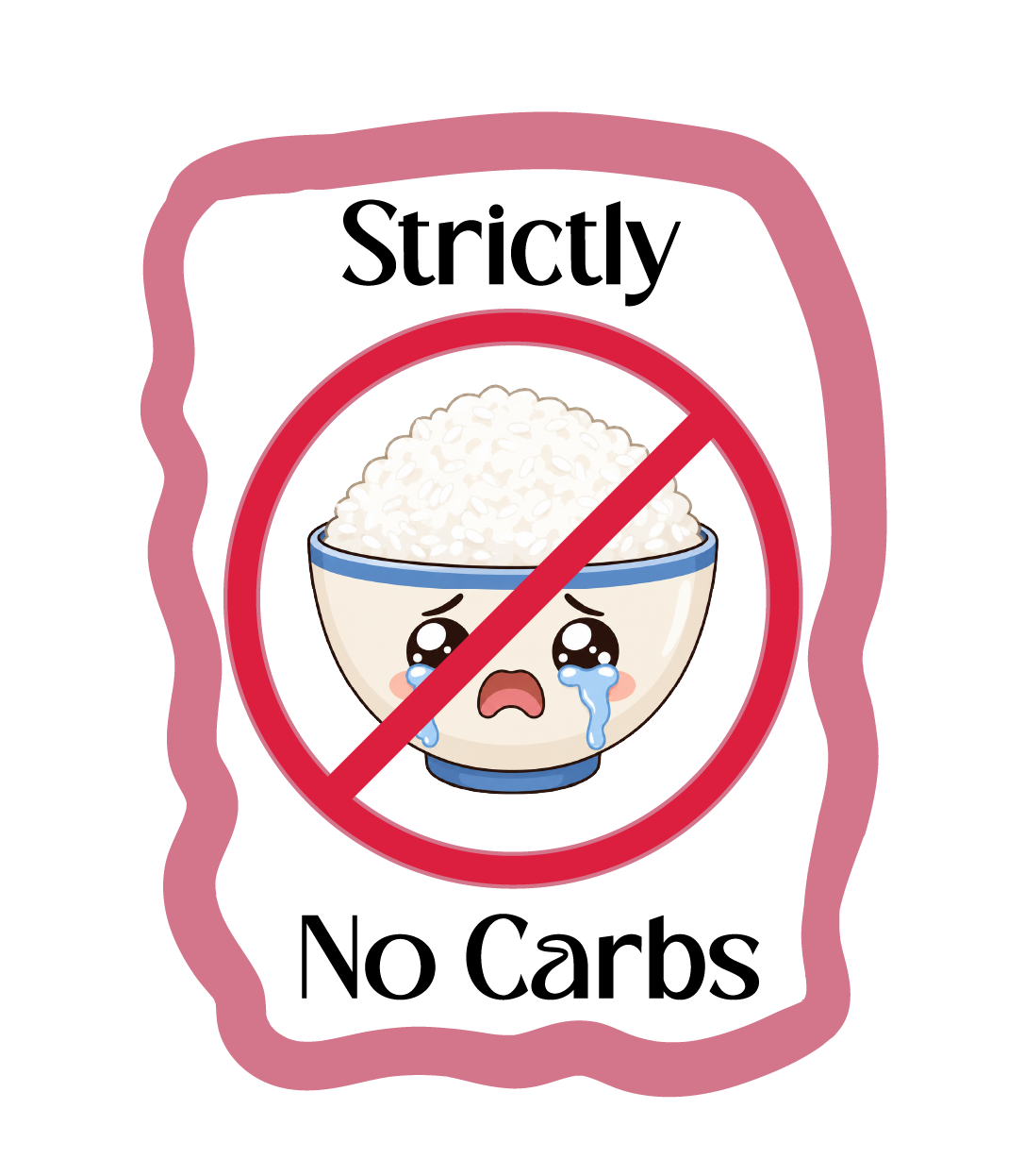 Strictly No Carbs Sticker