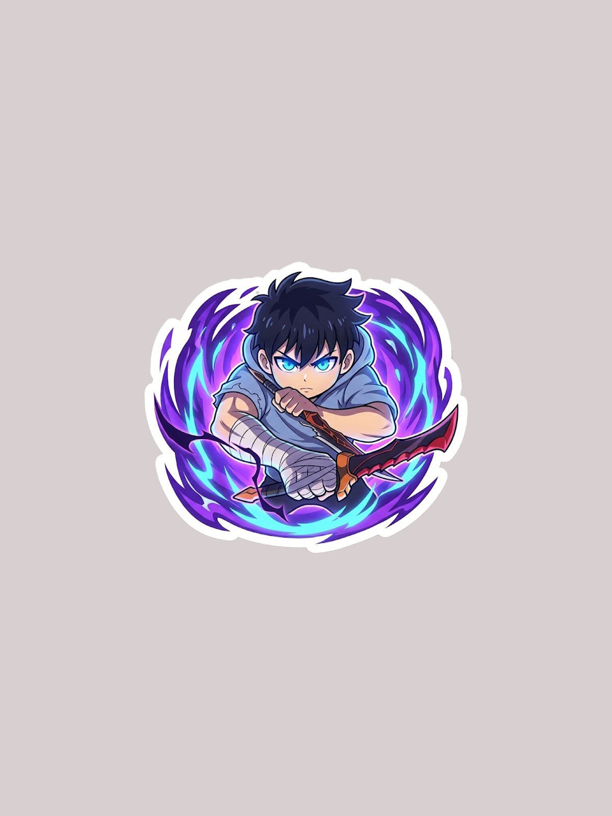 Solo Levelling Sung Jin Woo Chibi Sticker